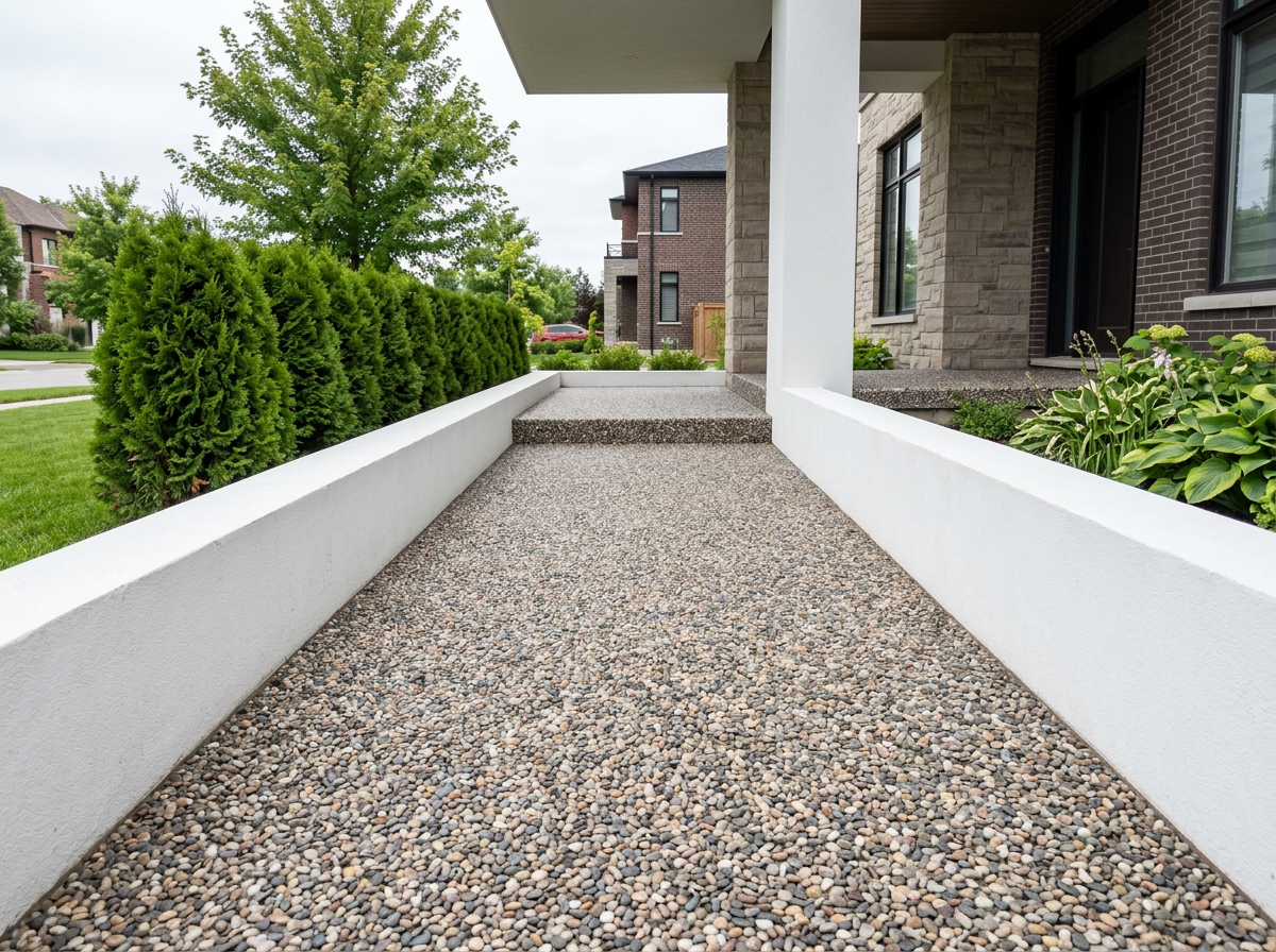 Exposed Aggregate Walkway