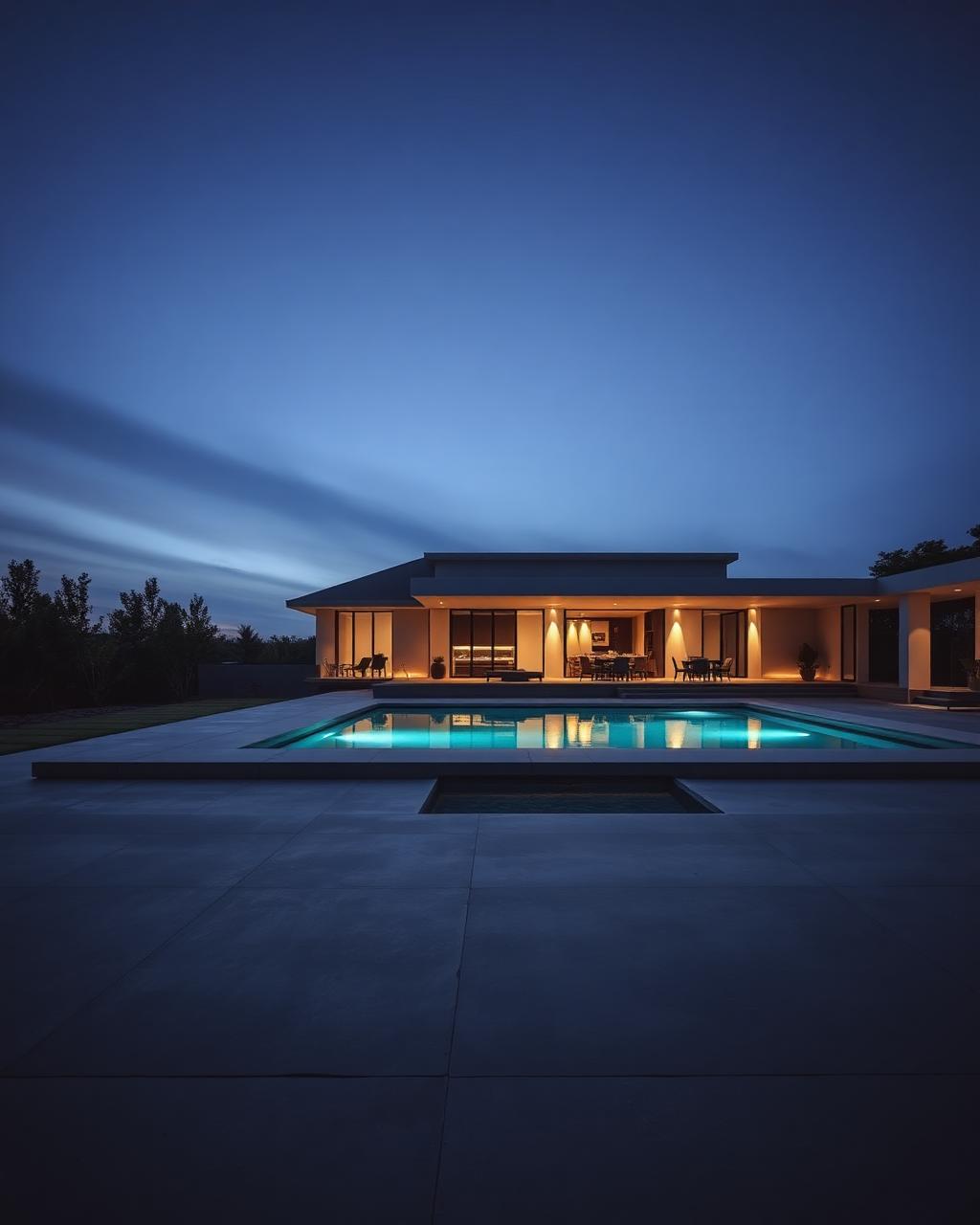 Modern Pool Surround