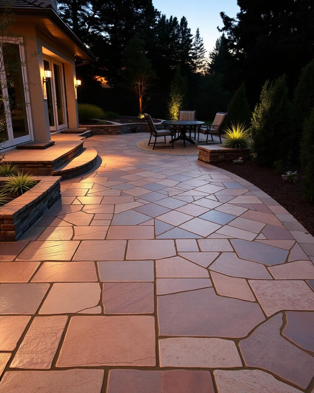 Stamped Slate Patio
